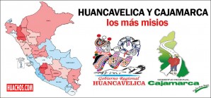 Cajamarca y Huancavelica fueron las regiones más pobres del país en el 2016 Cajamarca y Huancavelica fueron las regiones más pobres del país en el 2016