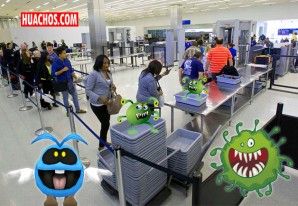 Bandejas de seguridad en los aeropuertos son criaderos de abundantes virus patógenos Bandejas de seguridad en los aeropuertos son criaderos de abundantes virus patógenos
