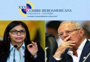Canciller venezolana le puso en su sitio a PPK en la Cumbre Iberoamericana Canciller venezolana le puso en su sitio a PPK en la Cumbre Iberoamericana