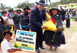 Gira del gobernador 'Clodo' sigue bacán regalando harta comida a sus electores Gira del gobernador 'Clodo' sigue bacán regalando harta comida a sus electores