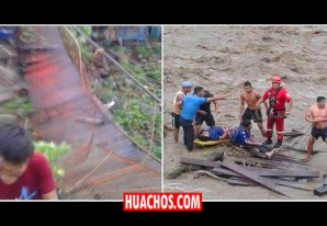 Caída de puente peatonal en Kimbiri (Vraem) deja 14 heridos y 5 desparecidos Caída de puente peatonal en Kimbiri (Vraem) deja 14 heridos y 5 desparecidos