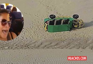 Huacachina: volcadura de tubular deja dos heridos graves | VIDEO Huacachina: volcadura de tubular deja dos heridos graves | VIDEO