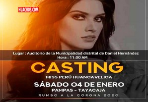 El 4 de enero escogen a las candidatas para Miss Huancavelica | VIDEO El 4 de enero escogen a las candidatas para Miss Huancavelica | VIDEO