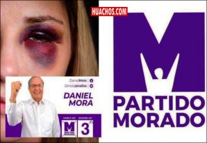 Chicas, no voten por el partido Morado porque las pueden dejar moradas Chicas, no voten por el partido Morado porque las pueden dejar moradas