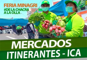 Ica: Activarán 21 mercados itinerantes "De la Chacra a la Olla" desde el 1 de mayo Ica: Activarán 21 mercados itinerantes "De la Chacra a la Olla" desde el 1 de mayo