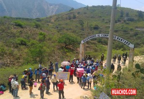 Pobladores colcabambinos protestan por delimitación del futuro distrito de Tocas Pobladores colcabambinos protestan por delimitación del futuro distrito de Tocas