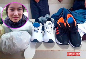 Doris Tafur "La Chinita" quería ingresar al penal zapatillas con "polvo parduzco y verdoso" Doris Tafur "La Chinita" quería ingresar al penal zapatillas con "polvo parduzco y verdoso"