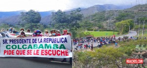 Continúan las protestas de los colcabambinos en Lima y Campo Armiño Continúan las protestas de los colcabambinos en Lima y Campo Armiño