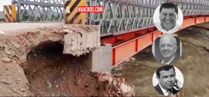 Puente Aja a punto de colapsar por erosión en las bases debido a la negligencia y otras taras Puente Aja a punto de colapsar por erosión en las bases debido a la negligencia y otras taras