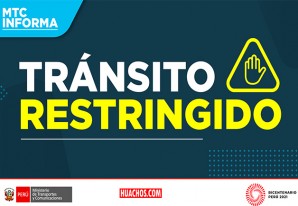 MTC: Tránsito restringuido en el tramo Joyo-Huachos MTC: Tránsito restringuido en el tramo Joyo-Huachos