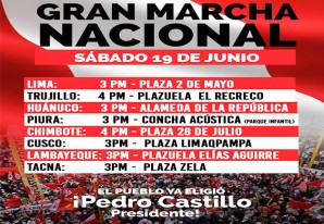 Gran marcha nacional en favor de Pedro Castillo | VIVO Gran marcha nacional en favor de Pedro Castillo | VIVO
