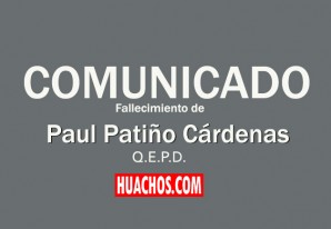 Comunicamos el deceso del profesor Paúl Patiño Cárdenas Comunicamos el deceso del profesor Paúl Patiño Cárdenas