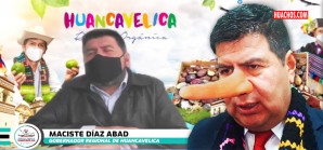 Las "cifras alternativas" del gobernador regional de Huancavelica, Maciste Díaz Abad Las "cifras alternativas" del gobernador regional de Huancavelica, Maciste Díaz Abad