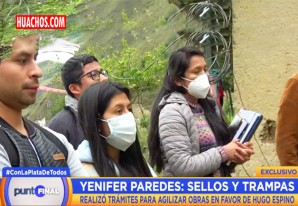 Yenifer Paredes realizó trámites para agilizar obras en favor de Hugo Espino | VIDEO Yenifer Paredes realizó trámites para agilizar obras en favor de Hugo Espino | VIDEO