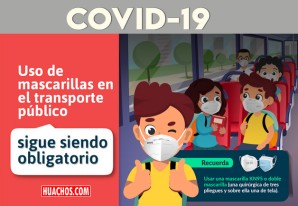 Uso de mascarillas sigue obligatorio en el transporte público terrestre nivel nacional Uso de mascarillas sigue obligatorio en el transporte público terrestre nivel nacional