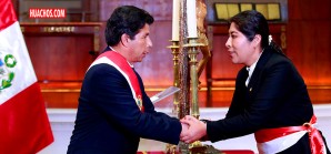 Betssy Chávez, amiga sentimental de Abel Sotelo, jura como primer ministro Betssy Chávez, amiga sentimental de Abel Sotelo, jura como primer ministro