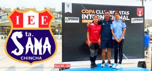 Dos estudiantes chinchanas ponen en alto el Santa Ana en competencia deportiva Dos estudiantes chinchanas ponen en alto el Santa Ana en competencia deportiva