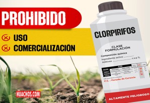 Prohíben uso y comercio de insecticida clorpirifos en el Perú Prohíben uso y comercio de insecticida clorpirifos en el Perú