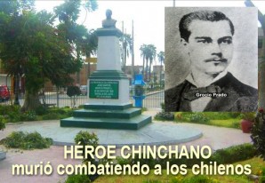 Chinchanos rinden homenaje a su héroe que murió en la guerra contra Chile Chinchanos rinden homenaje a su héroe que murió en la guerra contra Chile