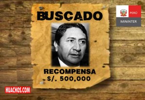 Mininter incrementó recompensa a S/ 500 000 por la captura del escurridizo huanca V. Cerrón Mininter incrementó recompensa a S/ 500 000 por la captura del escurridizo huanca V. Cerrón
