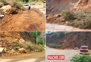 Derrumbes bloquean carretera de Huancavelica a Huancayo y Ayacucho Derrumbes bloquean carretera de Huancavelica a Huancayo y Ayacucho
