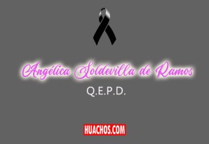 Comunicamos el deceso de la profesora huachina Sra. Angélica Soldevilla de Ramos Comunicamos el deceso de la profesora huachina Sra. Angélica Soldevilla de Ramos