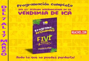 Programa completo del 60º Festival Internacional de la Vendimia de Ica | VIDEO Programa completo del 60º Festival Internacional de la Vendimia de Ica | VIDEO