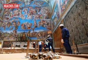 Los preparativos en la Capilla Sixtina para el Cónclave "van viento en popa' | VIDEO Los preparativos en la Capilla Sixtina para el Cónclave "van viento en popa' | VIDEO