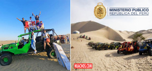 Fiscalía alerta sobre riesgos asociados a los paseos en tubulares en Huacachina Fiscalía alerta sobre riesgos asociados a los paseos en tubulares en Huacachina