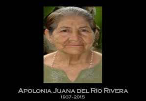 Le poetisa huachina Apolonia Juana Del Río Rivera dejó de existir Le poetisa huachina Apolonia Juana Del Río Rivera dejó de existir