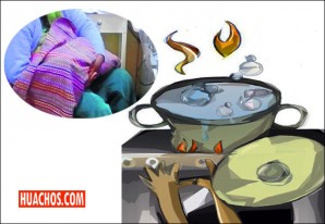 Niño de dos años sufre quemaduras al caerle agua hirviente de una paila Niño de dos años sufre quemaduras al caerle agua hirviente de una paila