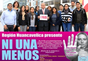 Huancavelica y Proética se suman a la marcha nacional de las mujeres Huancavelica y Proética se suman a la marcha nacional de las mujeres