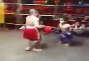 La pelea de boxeo de Mini Max La pelea de boxeo de Mini Max