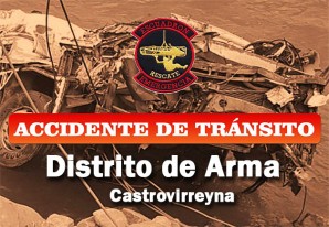 Trágico accidente en el distrito de Arma (Castrovirreyna), mueren dos personas Trágico accidente en el distrito de Arma (Castrovirreyna), mueren dos personas