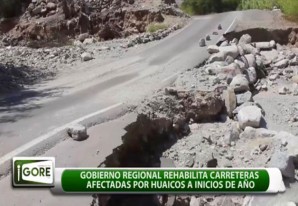 Gore Ica rehabilitará carreteras y caminos afectados por los huaycos y lluvias - VIDEOS Gore Ica rehabilitará carreteras y caminos afectados por los huaycos y lluvias - VIDEOS