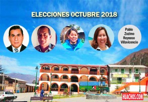 Vea la lista de candidatos y sus regidores para la alcaldía del distrito de Huachos 2018 Vea la lista de candidatos y sus regidores para la alcaldía del distrito de Huachos 2018
