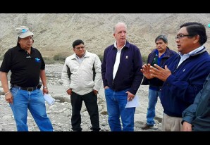 Cillóniz Benavides visitó e inspeccionó los trabajos en Vaso Minaqueros, Chincha Cillóniz Benavides visitó e inspeccionó los trabajos en Vaso Minaqueros, Chincha