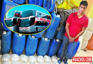 Incautaron 28 kilos de marihuana en bus interprovincial Molina Unión Incautaron 28 kilos de marihuana en bus interprovincial Molina Unión