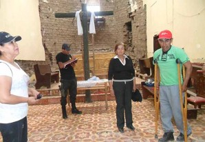 Denuncian ante las autoridades policiales actos de vandalismo en la Iglesia San Cristóbal de Huachos Denuncian ante las autoridades policiales actos de vandalismo en la Iglesia San Cristóbal de Huachos