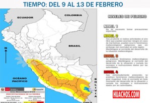 Informe técnico de riesgo de lluvias y del clima CENEPRED - Del 9 al 13 de febrero Informe técnico de riesgo de lluvias y del clima CENEPRED - Del 9 al 13 de febrero