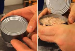 Cómo abrir una lata de conserva sin abrelatas Cómo abrir una lata de conserva sin abrelatas