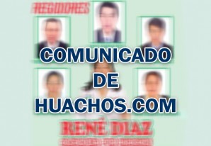 Comunicado de Huachos.com a la opinión pública del distrito de Huachos Comunicado de Huachos.com a la opinión pública del distrito de Huachos