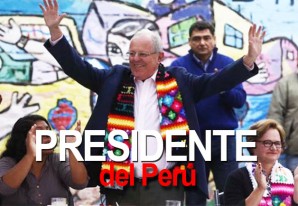 PPK, virtual presidente del Perú con chalina huancavelicana PPK, virtual presidente del Perú con chalina huancavelicana
