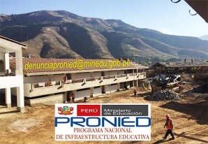 PRONIED lanza e-mail para recibir denuncias de corrupción en obras educativas PRONIED lanza e-mail para recibir denuncias de corrupción en obras educativas