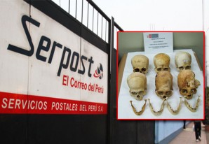 Recuperan cráneos prehispánicos en Terminal Postal de Serpost Recuperan cráneos prehispánicos en Terminal Postal de Serpost