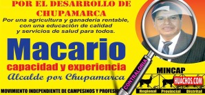 El popular Macario, alcalde de Chupamarca, en el ojo de la Contraloría General de la República El popular Macario, alcalde de Chupamarca, en el ojo de la Contraloría General de la República