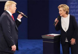 Donald e Hillary cantan juntos en duo una canción romantica estilo 'Dirty Dancing' Donald e Hillary cantan juntos en duo una canción romantica estilo 'Dirty Dancing'