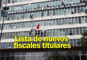 Fiscal de la Nación oficializa elección de nuevos titulares de distritos fiscales a nivel nacional Fiscal de la Nación oficializa elección de nuevos titulares de distritos fiscales a nivel nacional