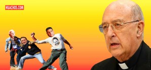 Ciertos fariseos cholos, le tiran piedras al pobre vicario de Cristo en Tierra del Inca Ciertos fariseos cholos, le tiran piedras al pobre vicario de Cristo en Tierra del Inca