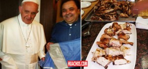 Un che que vive en Nueva York le preparó al Papa pollo con limón a la parrilla Un che que vive en Nueva York le preparó al Papa pollo con limón a la parrilla
